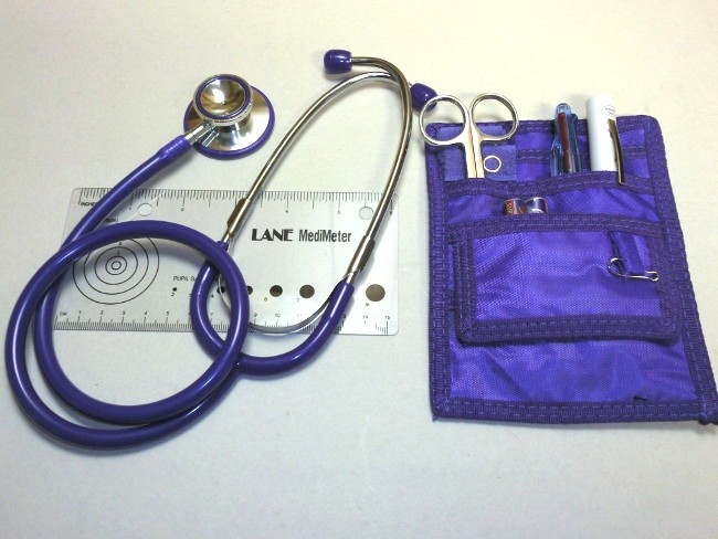 LANE Dual Head Stethoscope, Nurse Kit & Medimeter (Cat #200N2)